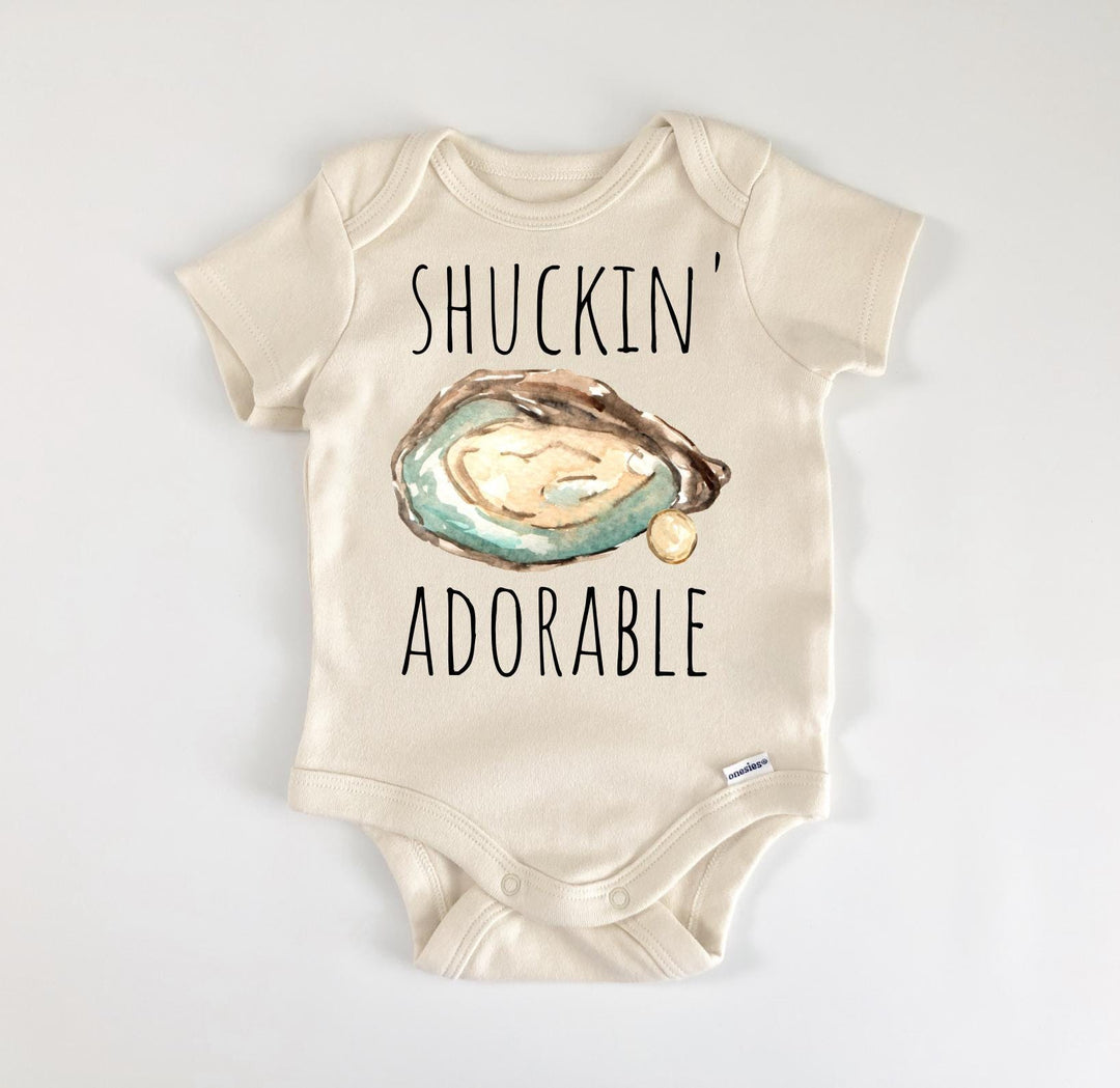 Oyster Clam Seafood Foodie - Baby Boy Girl Clothes Infant Bodysuit Funny Cute