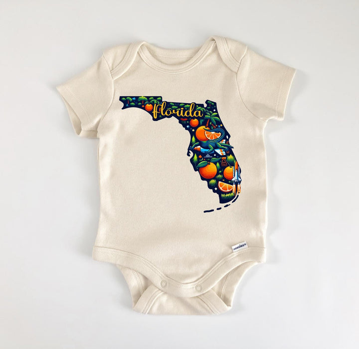 Florida - Ropa para bebé niño niña Body para bebé Divertido Lindo Recién Nacido