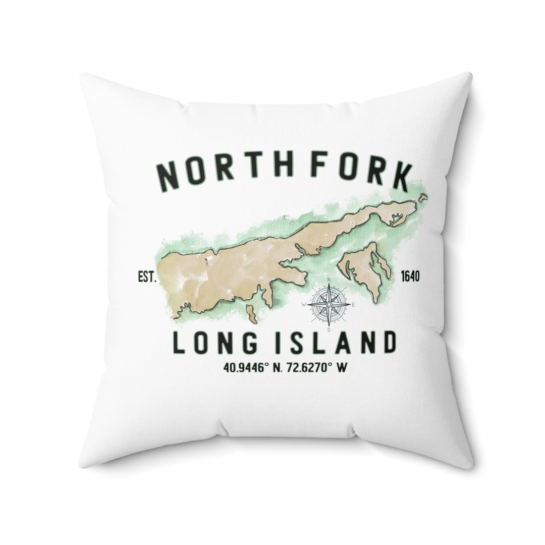 North Fork Est. 1640 Spun Polyester Square Pillow