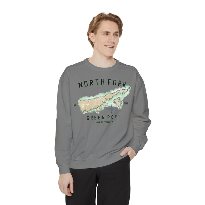 Greenport North Fork Hamlet NOFO Vibes® Unisex Garment-Dyed Sweatshirt