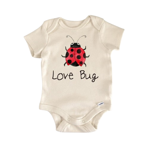 Ladybug Insect Love Bug - Baby Boy Girl Clothes Infant Bodysuit Funny Cute Newborn