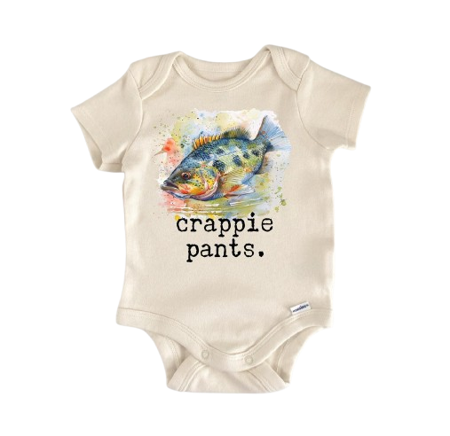 Fishing Crappie - Baby Boy Girl Clothes Infant Bodysuit Funny Cute Newborn