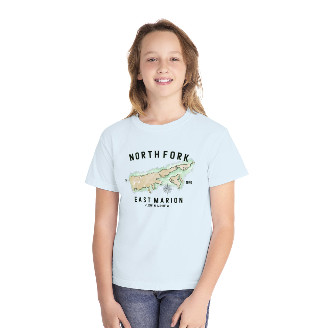 East Marion North Fork Hamlet NOFO VIBES® Youth Midweight Tee