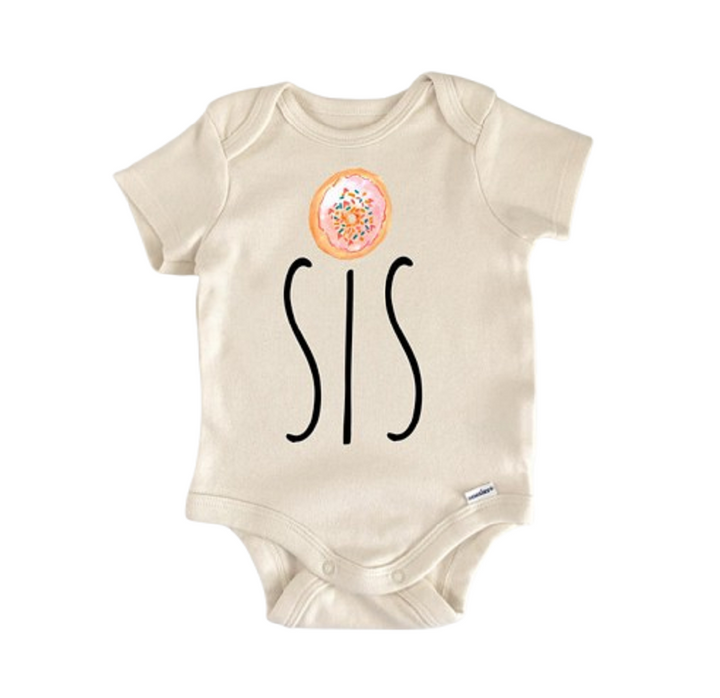 Donut Sister Birthday 1st - Baby Boy Girl Clothes Infant Bodysuit Funny Cute Newborn