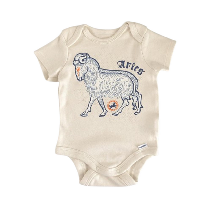 Constelación del zodíaco Aries - Ropa para bebé niño niña Body infantil Divertido Lindo 