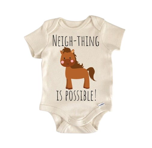 Horse Equestrian - Baby Boy Girl Clothes Infant Bodysuit Funny Cute Newborn