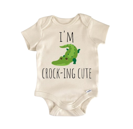 Crocodile Alligator Reptile - Baby Boy Girl Clothes Infant Bodysuit Funny Cute Newborn