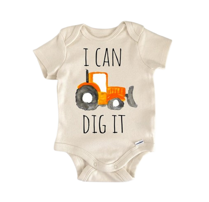 Bulldozer Excavadora Construcción - Ropa para Bebé Niño Niña Body Infantil Divertido Lindo 