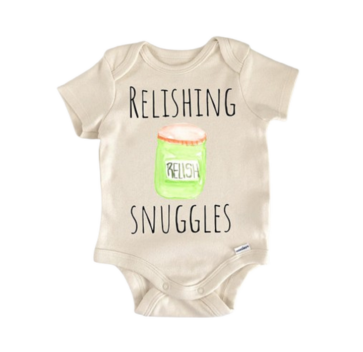 Relish Bbq Barbeque Burger - Baby Boy Girl Clothes Infant Bodysuit Funny