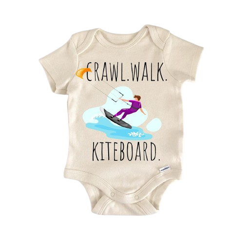 Kiteboard Water Sports - Baby Boy Girl Clothes Infant Bodysuit Funny Cute Newborn