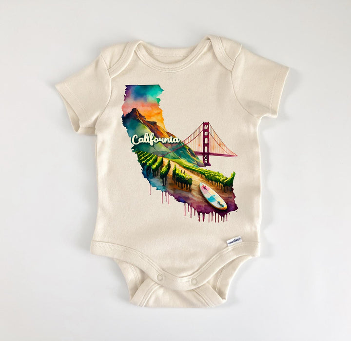 California - Ropa para bebé niño niña Body infantil Divertido Lindo Recién Nacido