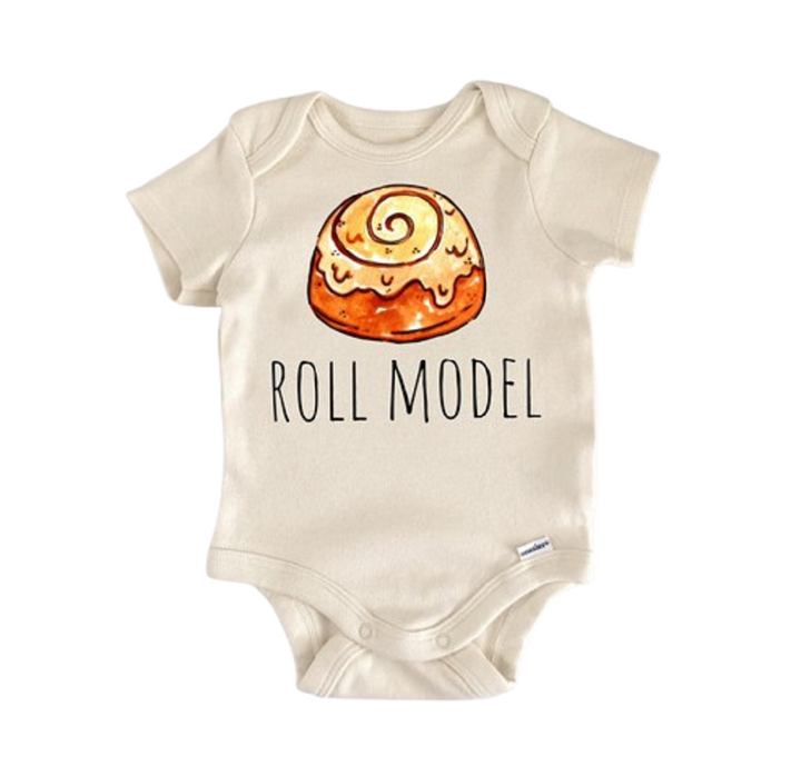 Cinnamon Roll Bakery Baker - Baby Boy Girl Clothes Infant Bodysuit Funny Cute Newborn