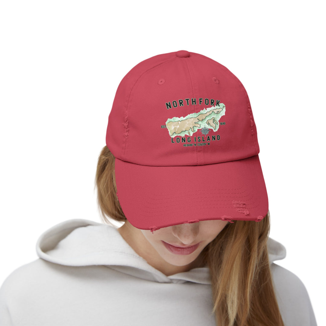 North Fork Est 1640 Hat Unisex Distressed Cap