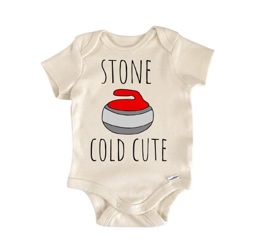 Curling Ice Sports - Baby Boy Girl Clothes Infant Bodysuit Funny Cute Newborn