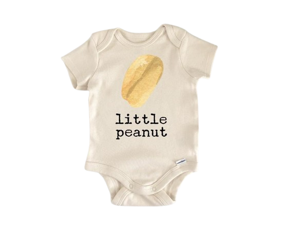 Little Peanut Nut - Ropa para bebé niño niña Body infantil Divertido Lindo Recién Nacido 