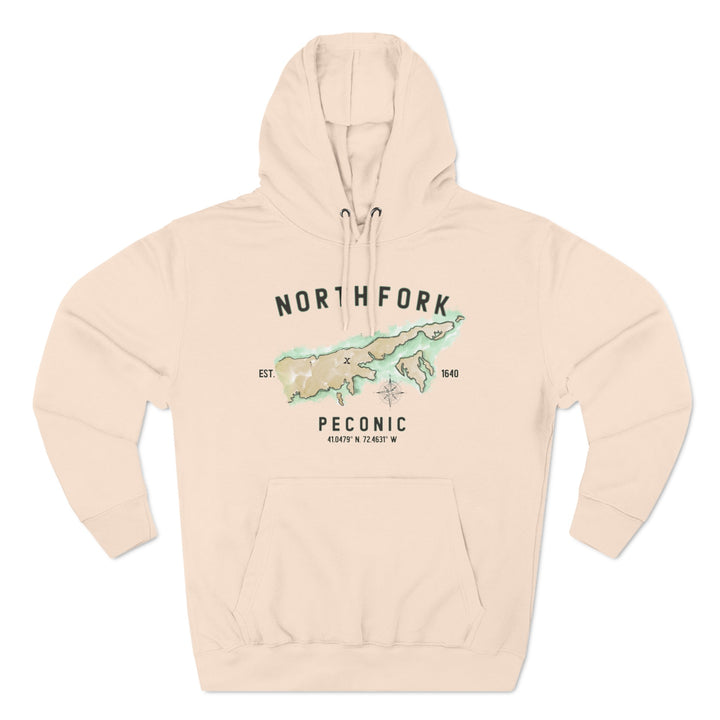 Peconic North Fork Hamlet NOFO VIBES® SevenⓇ Three-Panel Fleece Hoodie