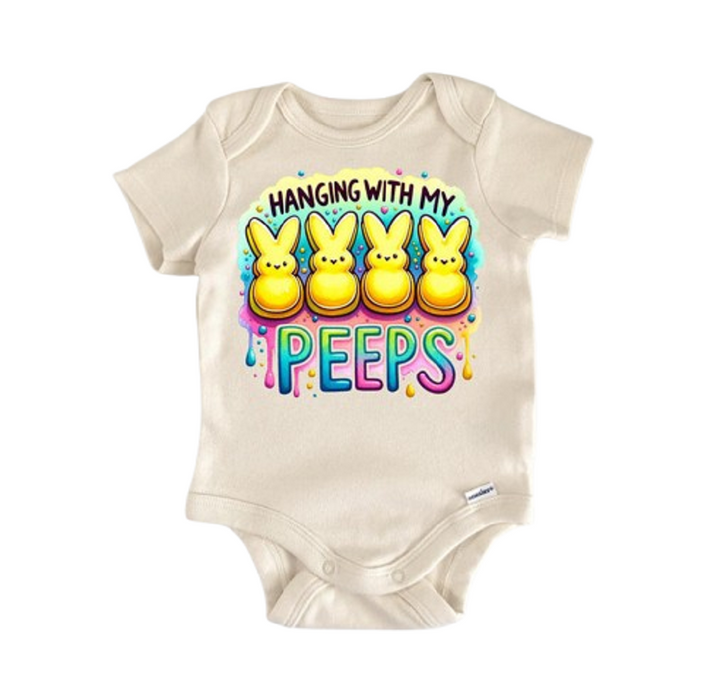 Easter Peep Spring Rabbit - Baby Boy Girl Clothes Infant Bodysuit Funny Cute