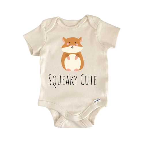 Hamster Mouse Animal - Baby Boy Girl Clothes Infant Bodysuit Funny Cute Newborn