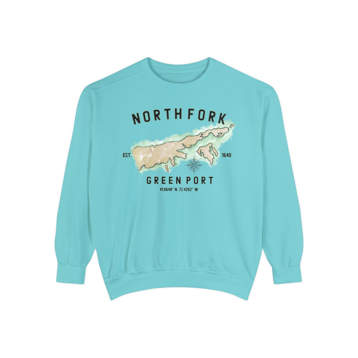 Greenport North Fork Hamlet NOFO Vibes® Unisex Garment-Dyed Sweatshirt