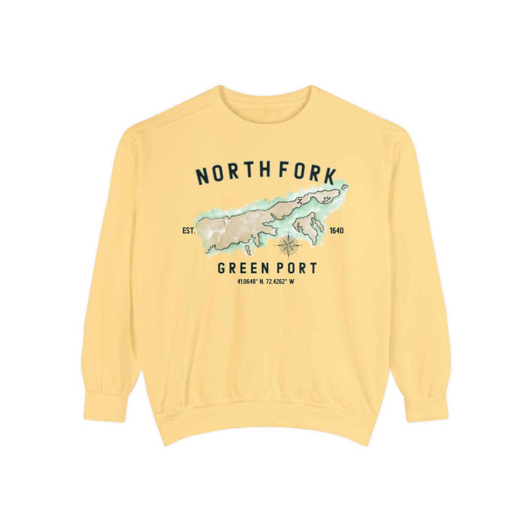 Greenport North Fork Hamlet NOFO Vibes® Unisex Garment-Dyed Sweatshirt