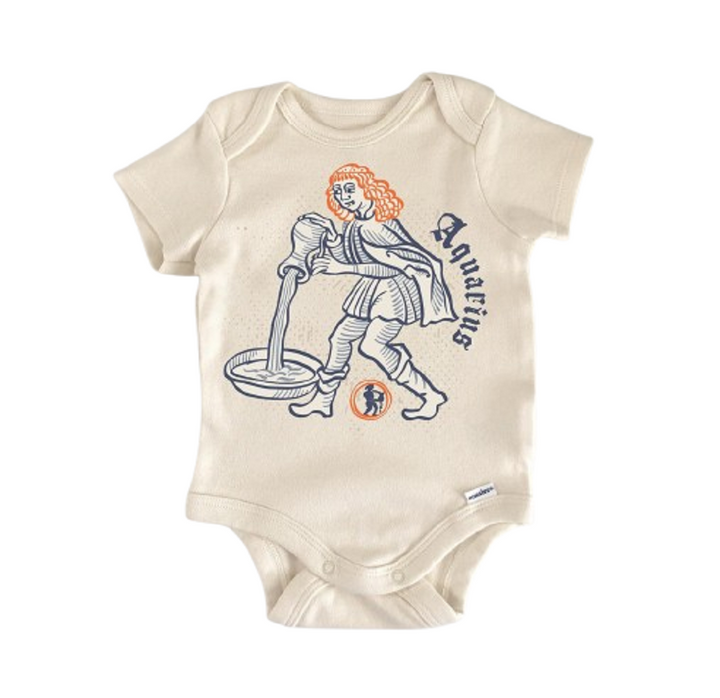 Aquarius Zodiac Constellation - Baby Boy Girl Clothes Infant Bodysuit Funny Cute