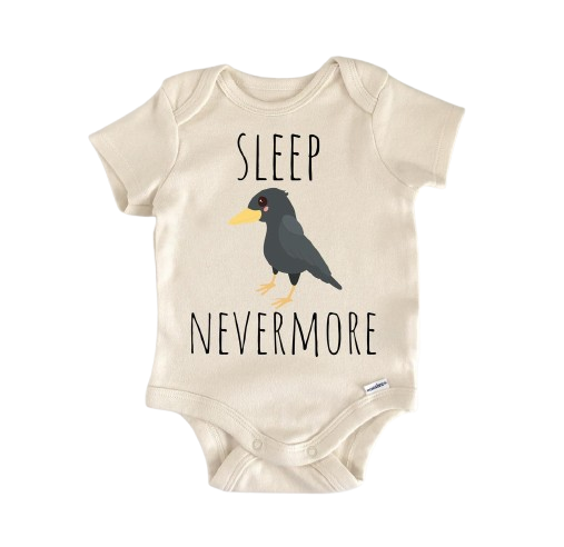 Raven Bird Poe - Ropa para bebé niño niña Body infantil Divertido Lindo Recién Nacido 