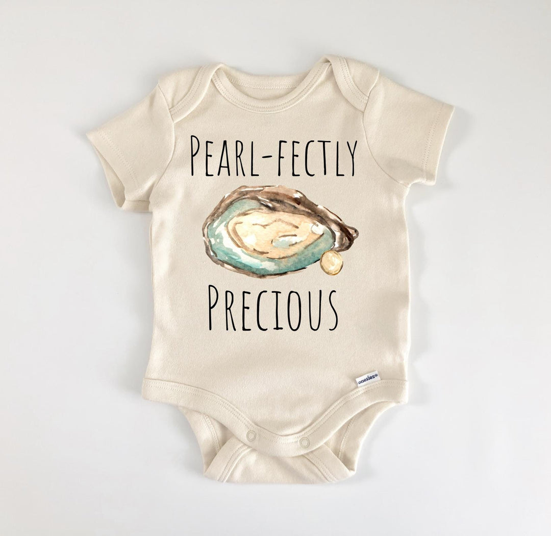 Oyster Clam Seafood Beach - Baby Boy Girl Clothes Infant Bodysuit Funny Cute Newborn