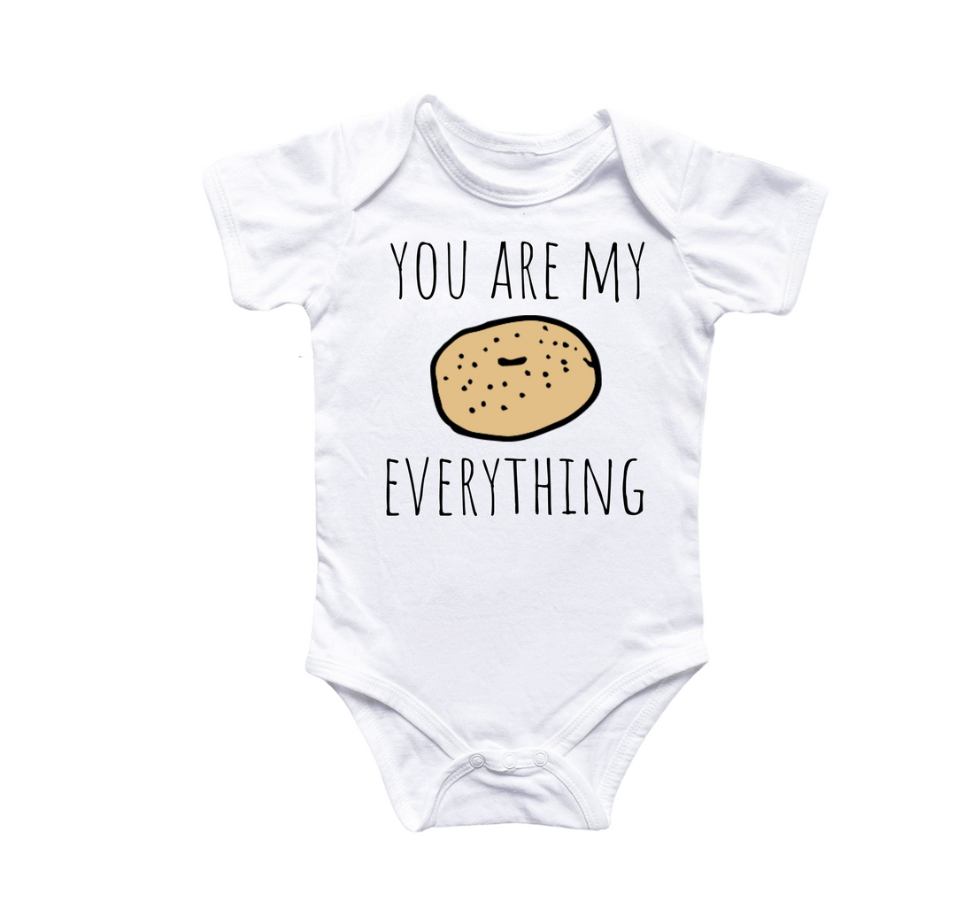 a baby bodysuit that says you are my everything