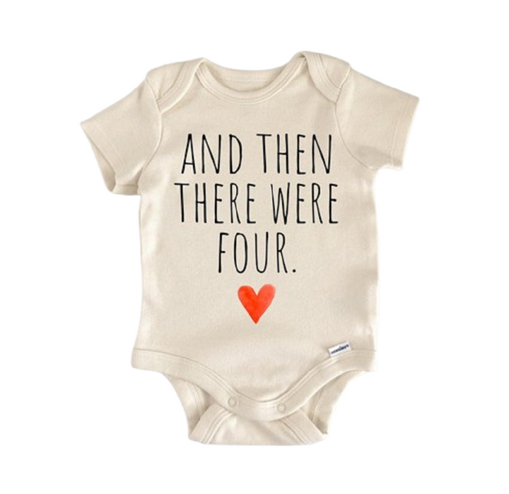 4th Baby Pregnancy Announcement - Baby Boy Girl Clothes Infant Bodysuit Funny Cute