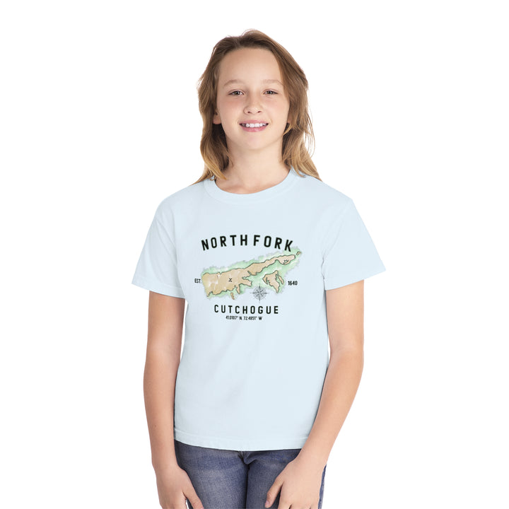 Cutchogue North Fork Hamlet NOFO VIBES® Youth Midweight Tee