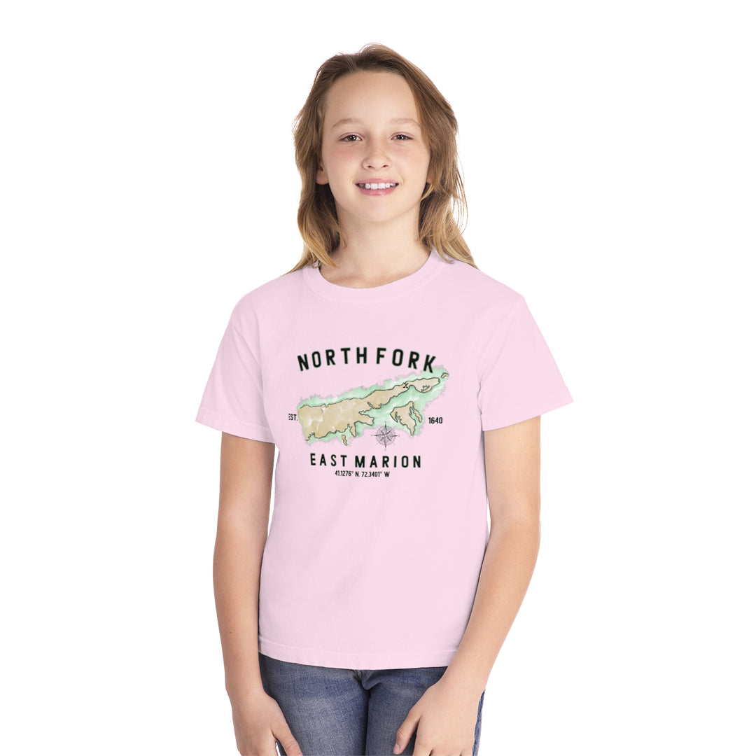 East Marion North Fork Hamlet NOFO VIBES® Youth Midweight Tee