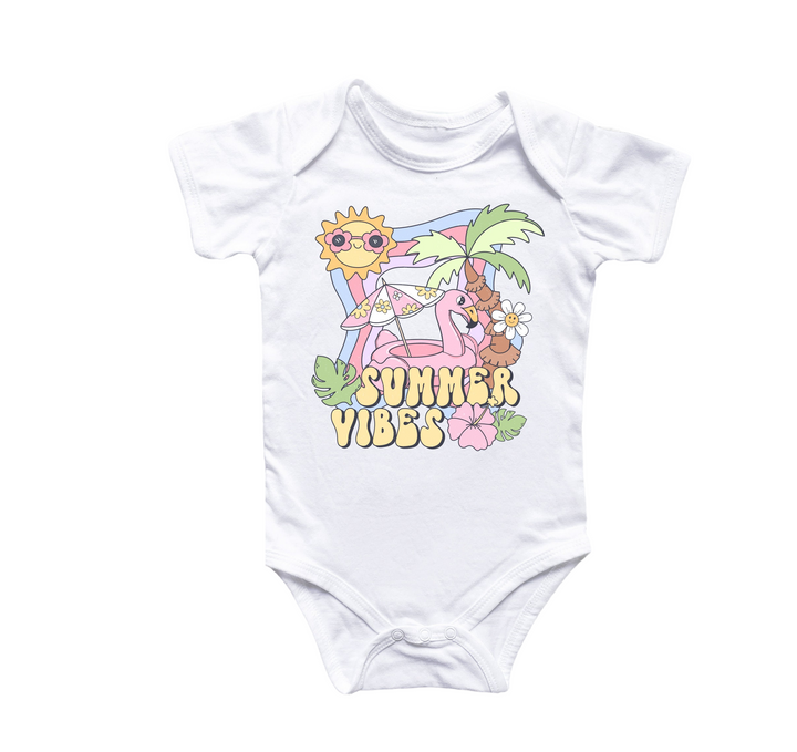 a baby bodysuit with a cartoon character on it