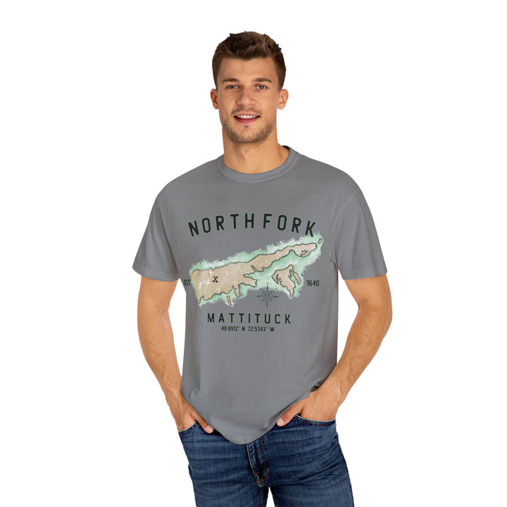 North Fork Vibes®  *Your Town* Comfort Colors® Garment-Dyed T-Shirt