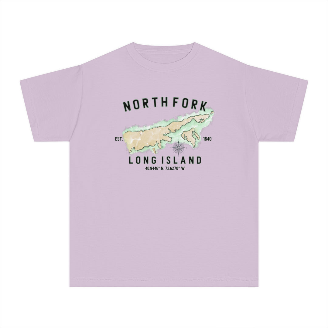 Long Island North Fork Hamlet NOFO VIBES® Youth Midweight Tee