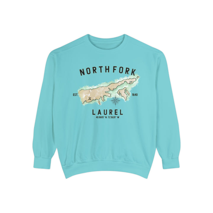 Laurel North Fork Hamlet NOFO VIBES® Unisex Garment-Dyed Sweatshirt