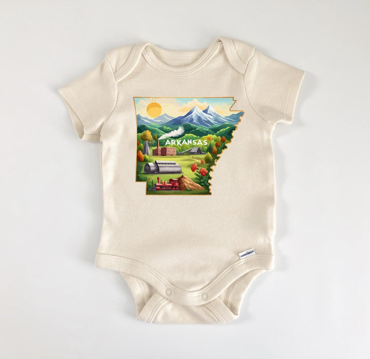 Arkansas - Baby Boy Girl Clothes Infant Bodysuit Funny Cute Newborn