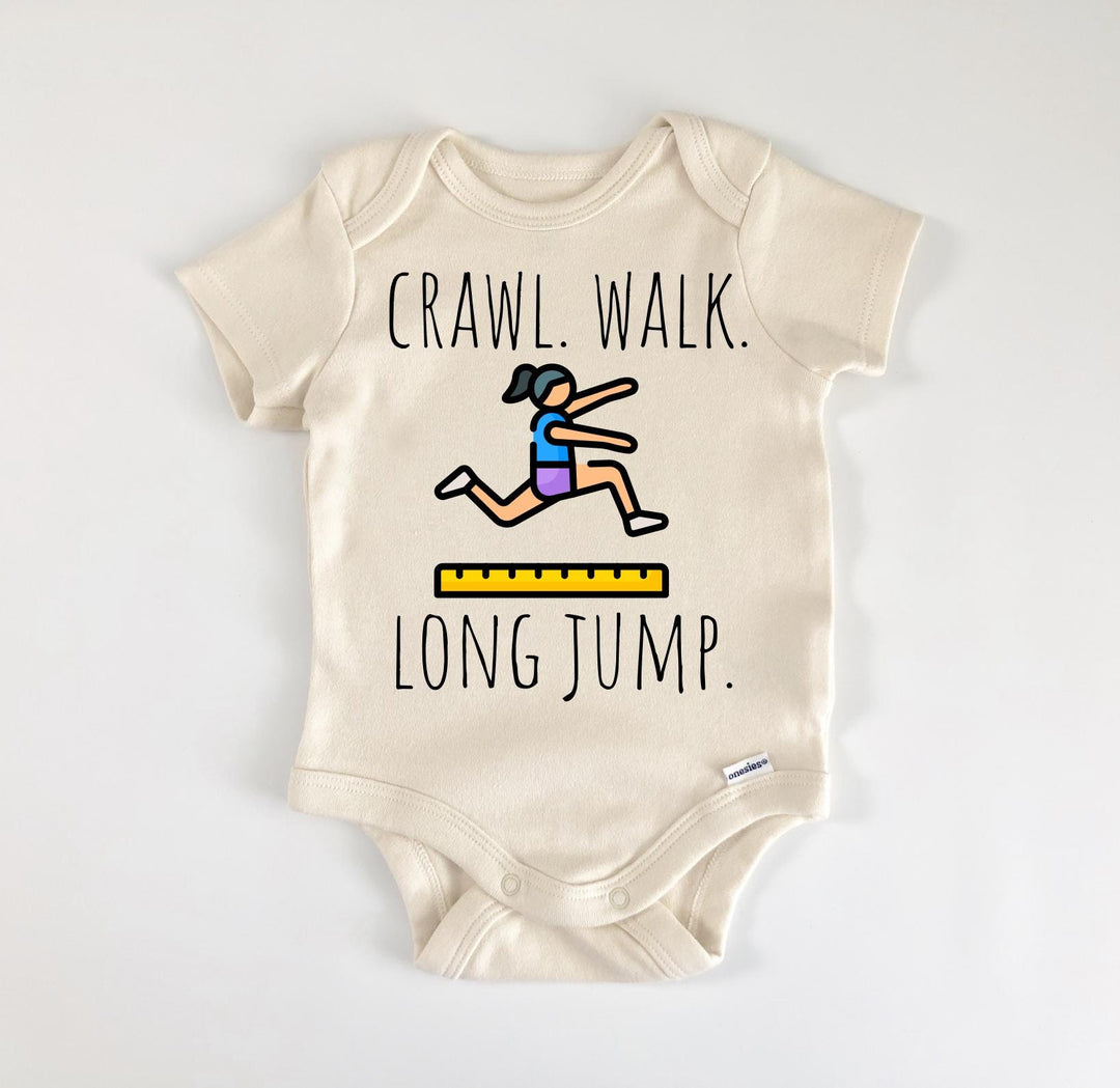 Long Jump Track Field - Baby Boy Girl Clothes Infant Bodysuit Funny Cute