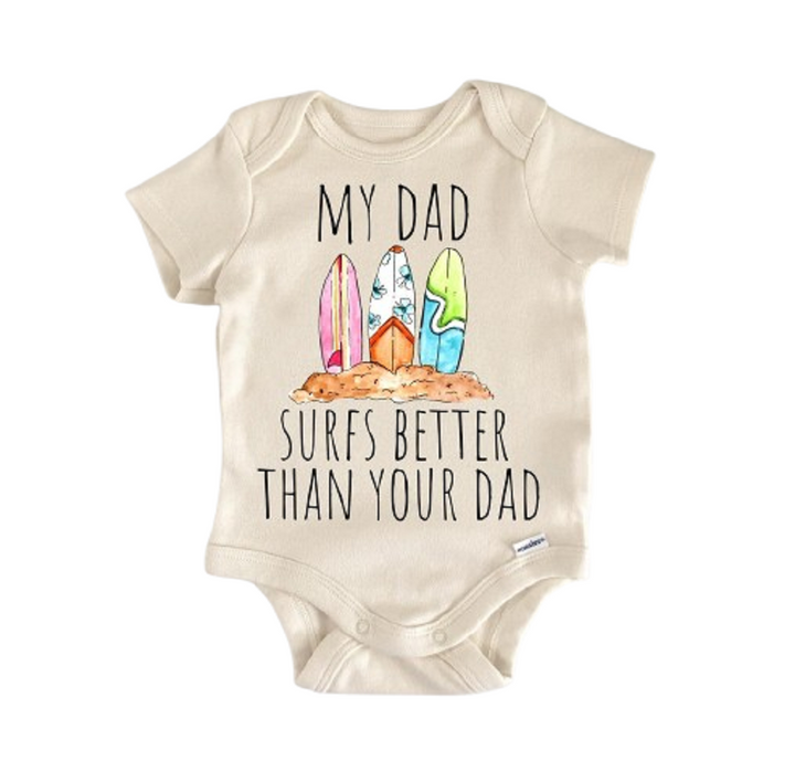 Surfing Surfer Surfboard - Baby Boy Girl Clothes Infant Bodysuit Funny Cute Newborn