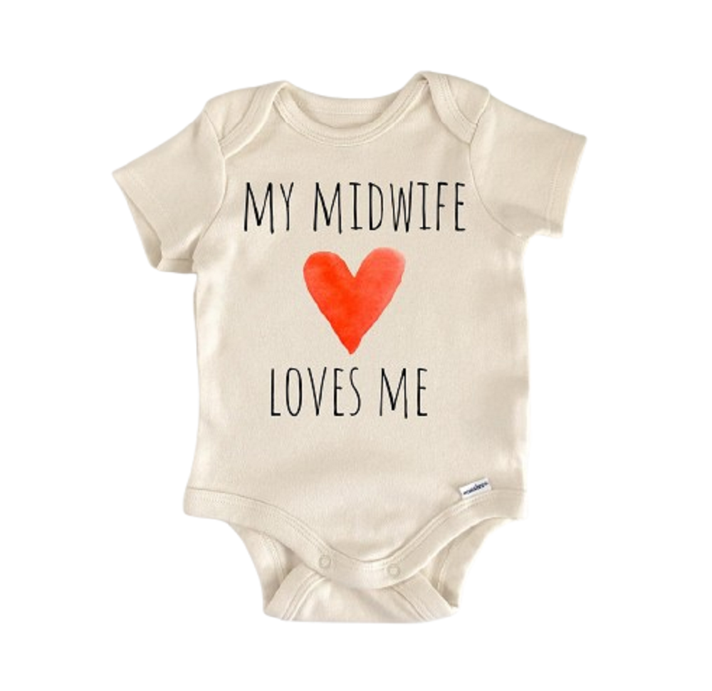 Midwife Midwifery Doula Nurse - Baby Boy Girl Clothes Infant Bodysuit Funny Cute