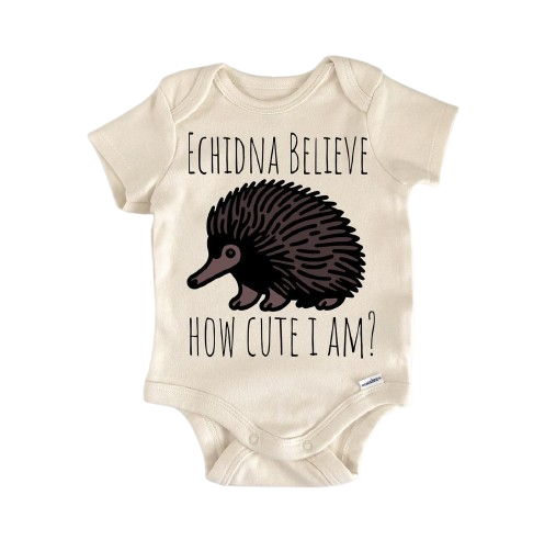 Echidna Australian Hedgehog - Baby Boy Girl Clothes Infant Bodysuit Funny Cute Newborn