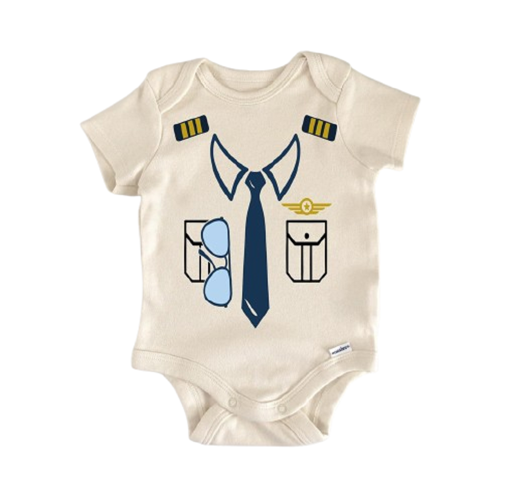 Pilot Copilot Airplane Travel - Baby Boy Girl Clothes Infant Bodysuit Funny Cute