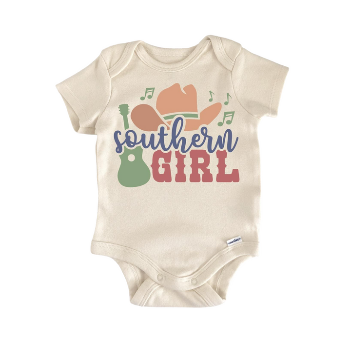 a baby bodysuit that says southern girl