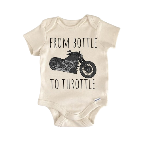 Motocicleta - Ropa para bebé niño niña Body infantil Divertido Lindo Recién Nacido 