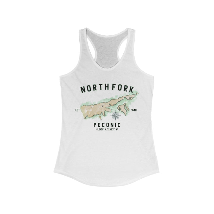 Peconic North Fork Hamlet NOFO VIBES® Women's Ideal Racerback Tank