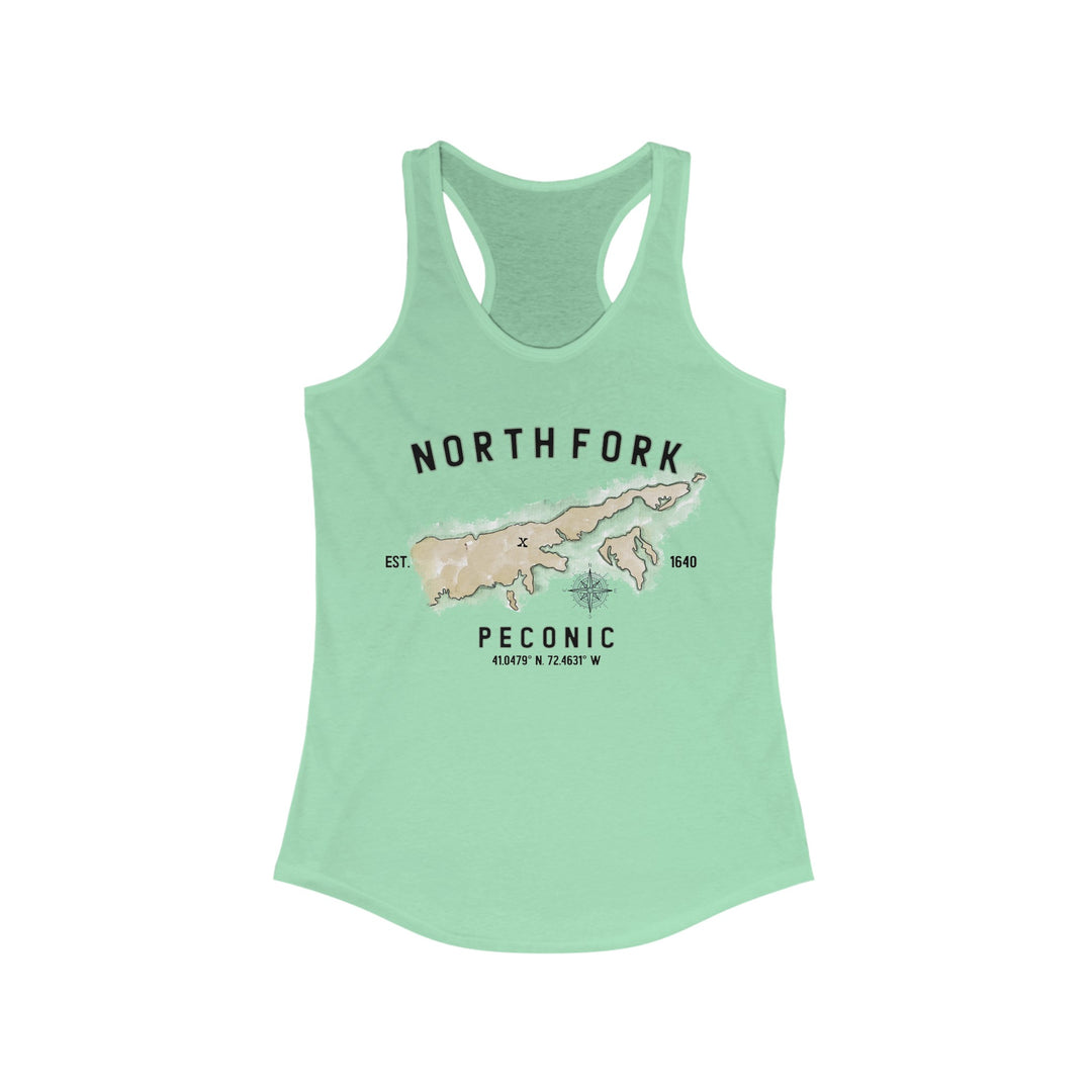 Peconic North Fork Hamlet NOFO VIBES® Women's Ideal Racerback Tank