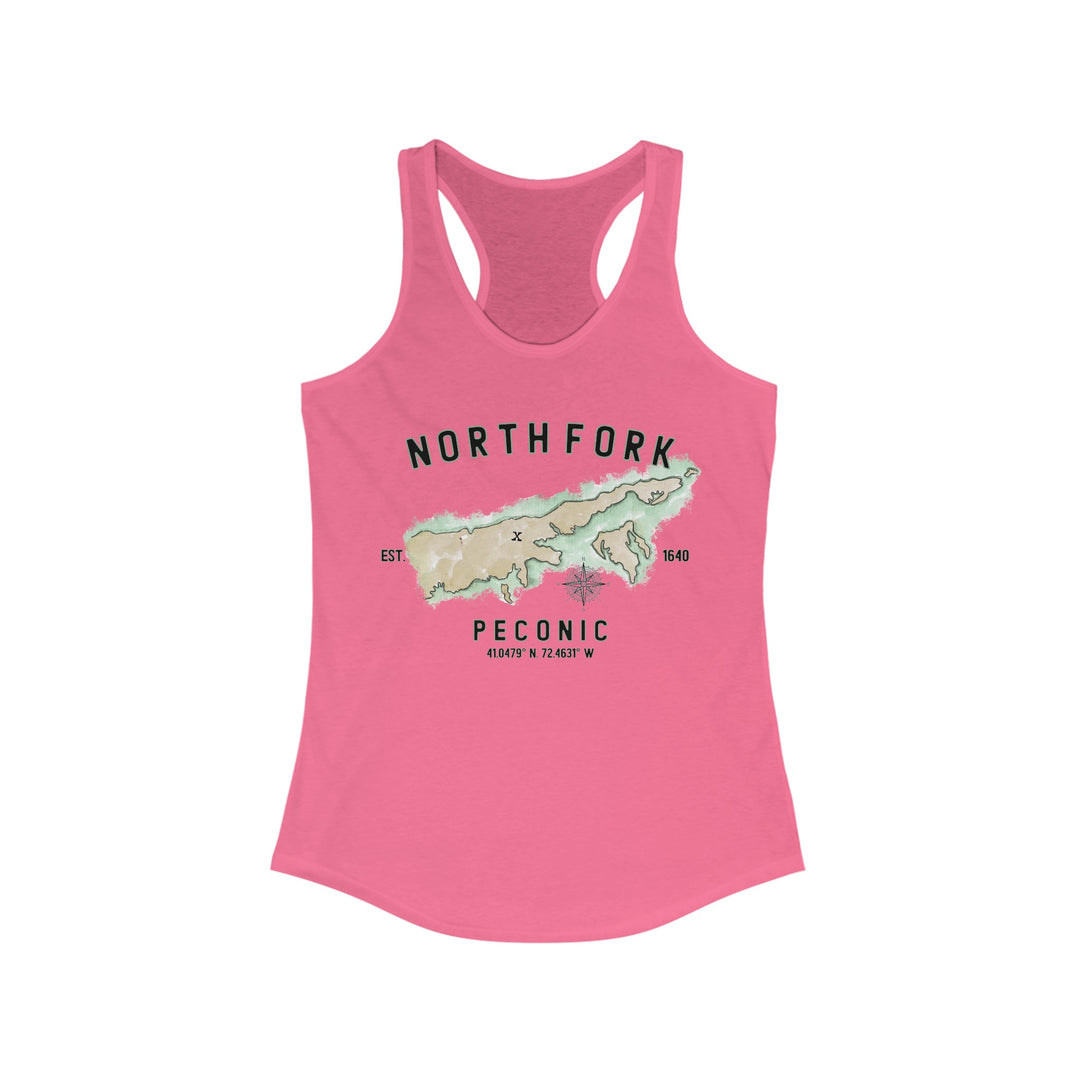 Peconic North Fork Hamlet NOFO VIBES® Women's Ideal Racerback Tank