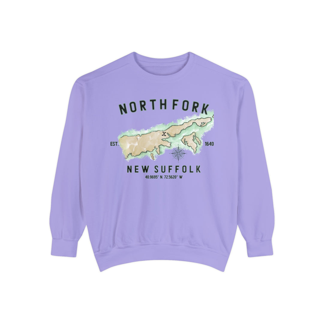 New Suffolk North Fork Hamlet NOFO Vibes® Unisex Garment-Dyed Sweatshirt