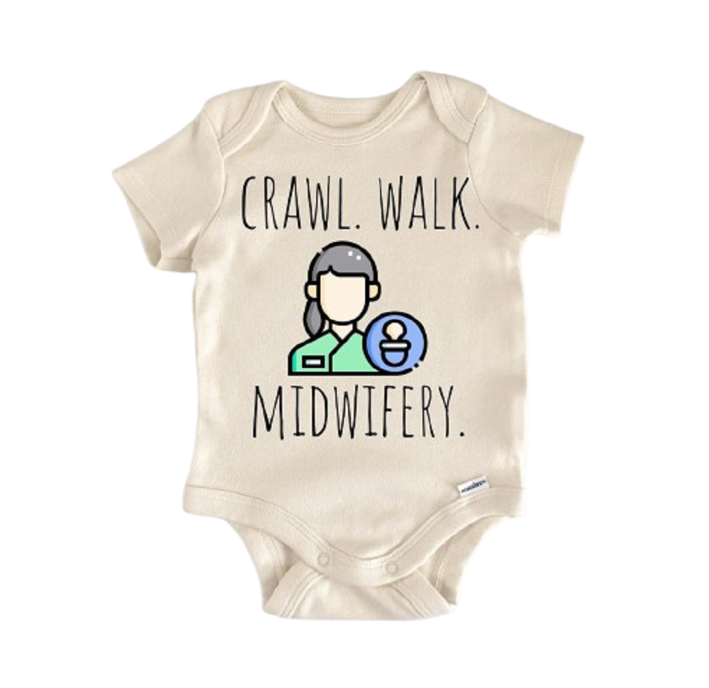 Midwife Midwifery Doula Nurse - Baby Boy Girl Clothes Infant Bodysuit Funny Cute