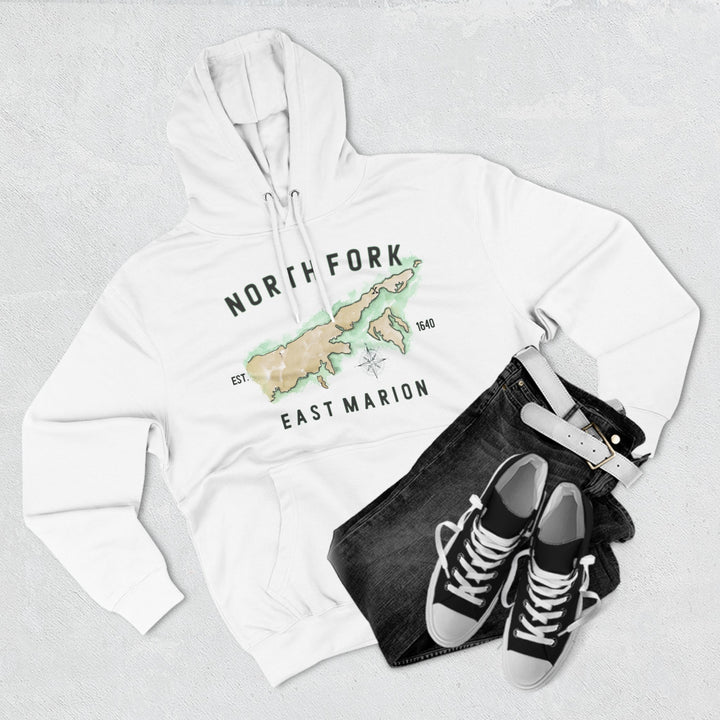 East Marion North Fork Hamlet NOFO VIBES®  Lane SevenⓇ Three-Panel Fleece Hoodie