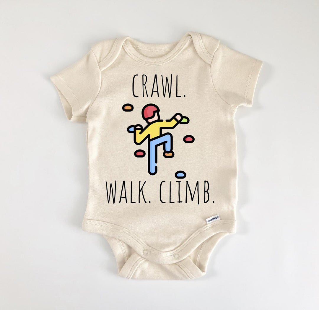 Rock Climbing - Baby Boy Girl Clothes Infant Bodysuit Funny Cute